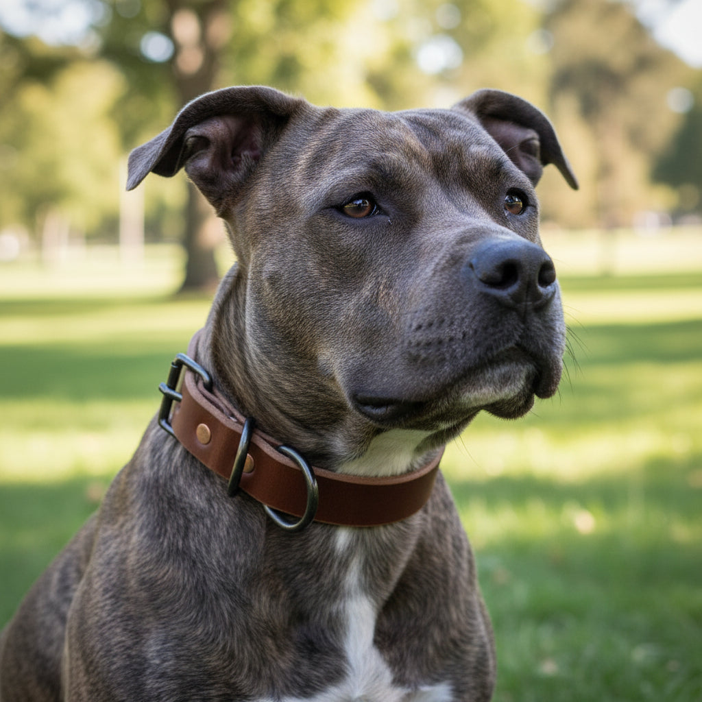 Full-Grain Leather Dog Collar