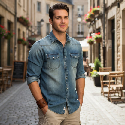 Double-Strap Leather Cuff