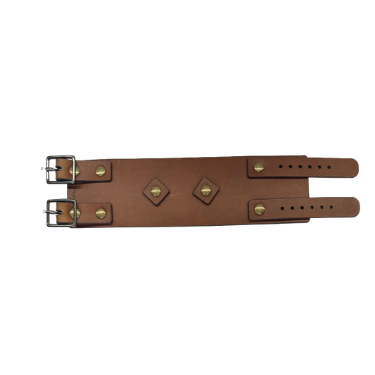 Double-Strap Leather Cuff