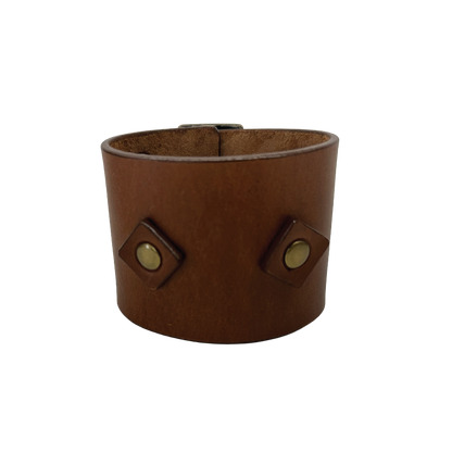 Double-Strap Leather Cuff