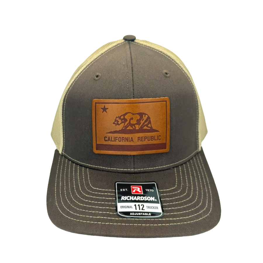 California Flag Patch Trucker Cap