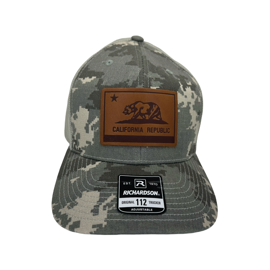 California Flag Patch Trucker Cap